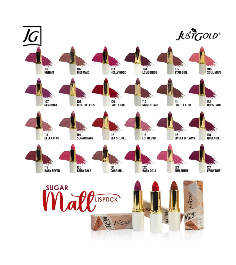 Just Gold Sugar Matte Lipstick 101 Night