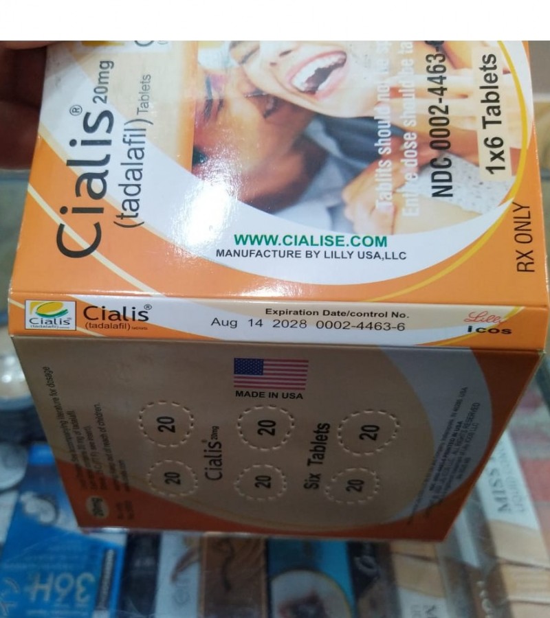 Original Cialis 20mg 6 Tablets Card Original Tablets A+ Premium Quality