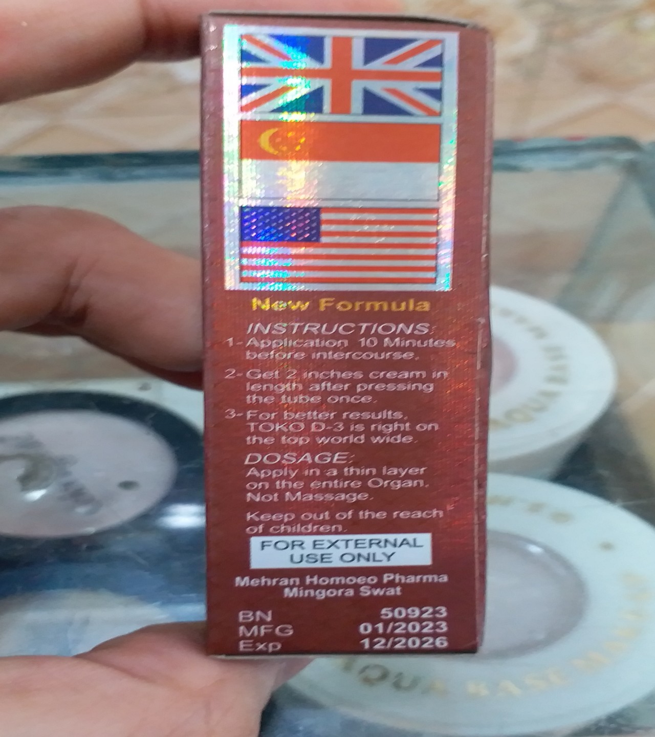 Original TOKO D3 Sex Timing Delay Cream Made In Sawat 10ml